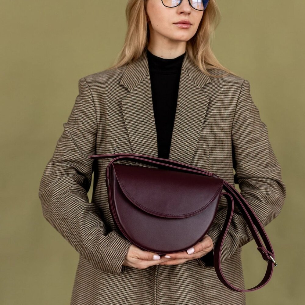 Leather Crossbody Shoulder Bag And Wallet